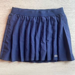 Alo Navy Varsity Tennis Skirt